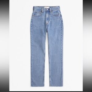 Abercrombie & Fitch Ultra High Rise Ankle Straight Jeans Size 28 / 6 Curve Love